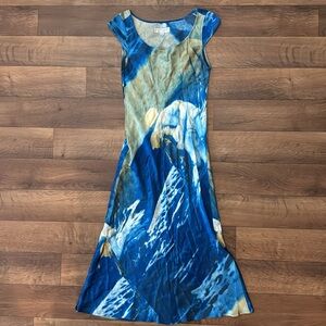 Citron Santa Monica Size Extra Small Silky Dress Vacation Beautiful Quiet Luxury